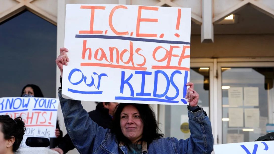 A protester against the Department of Education of the State of Oklahoma last month.