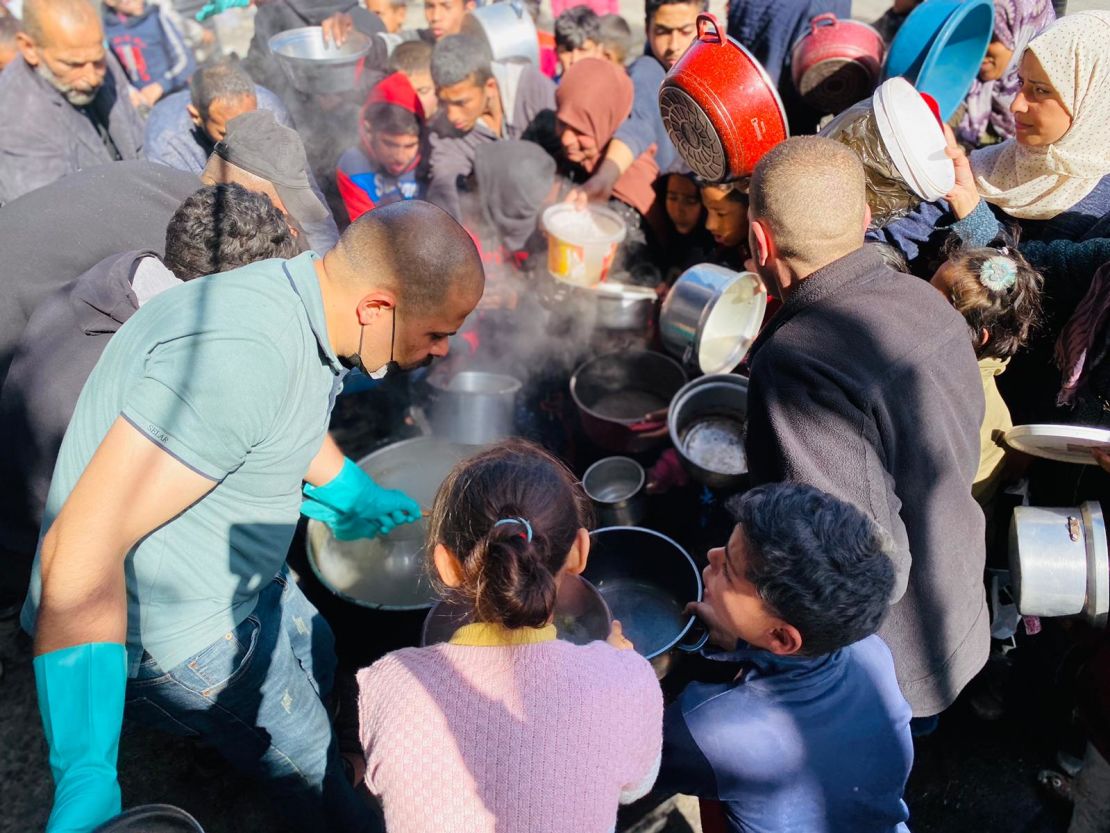 The Gaza Soup Kitchen fed hundreds of families per day in the northern Beit Lahiya neighborhood, where Israel’s incursion has severely restricted the flow of aid into the area.