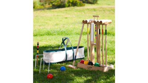 L.L.Bean Maine Coast Croquet Set with Boat and Tote