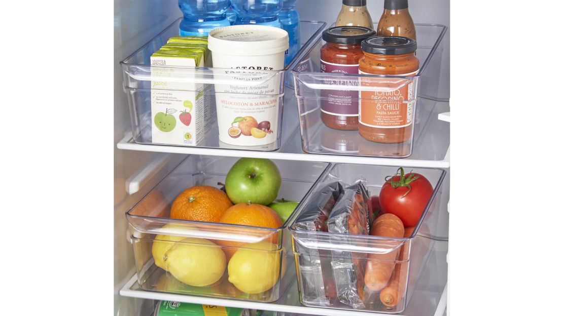 mainstays clear bins