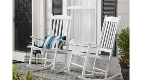Mainstays Outdoor Wood Rocking Chair