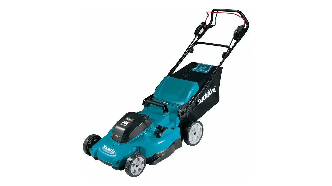 A photo of a Makita Cordless Walk Behind Lawn Mower