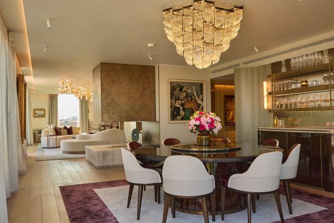 <strong>The Penthouse at Mandarin Oriental Mayfair: </strong>The newly launched penthouse suite at London's Mandarin Oriental Mayfair is the shining star of the hotel's 77 private residences.
