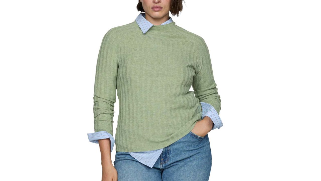 Mango High Collar Ribbed Knit Sweater.jpg