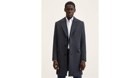 Mango Long Recycled Wool Coat
