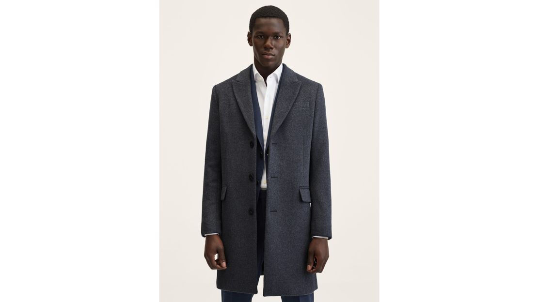 Mango Long Recycled Wool Coat