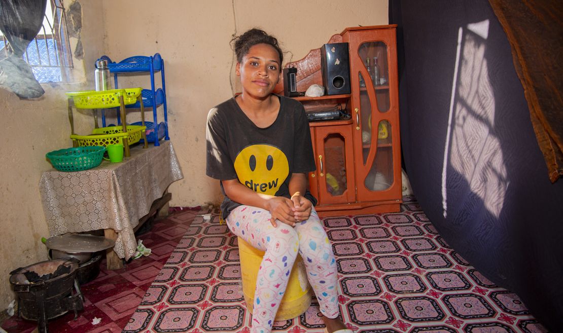 Marian Pannalossy pictured at her home. Her mother was one of many Kenyan women who accused British soldiers of rape.