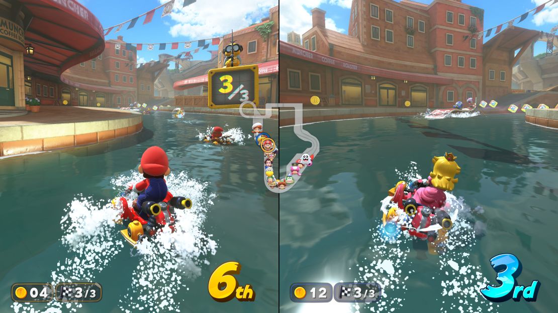Captura de pantalla promocional de "Mario Kart World"