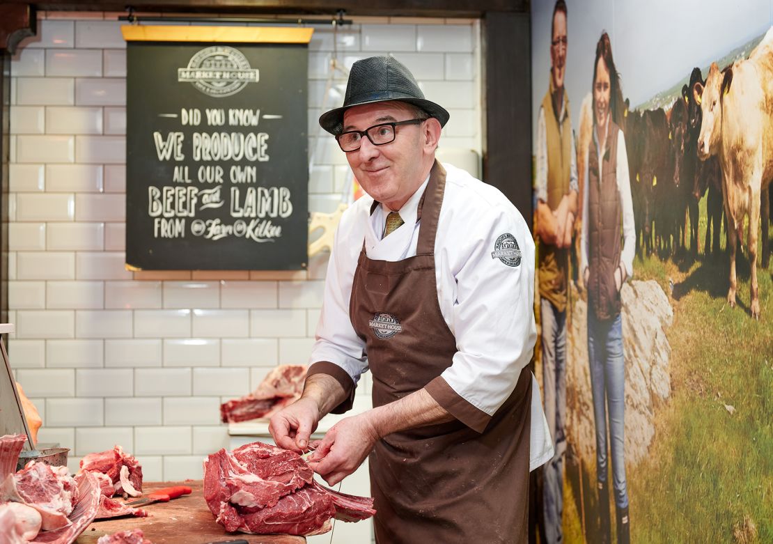 Butcher Sean Haugh is one of the Homestead Cottage's local suppliers.