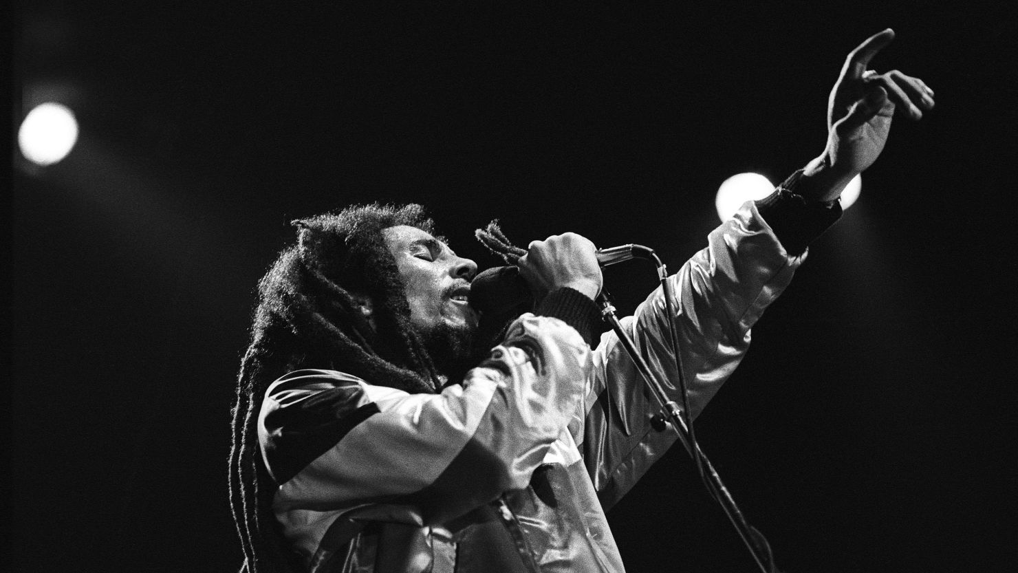 Bob Marley performing live in the Netherlands, in an undated photo.