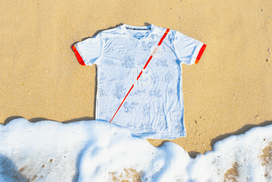 The "No-Home" highlights the effects rising sea levels are having on the Marshall Islands.