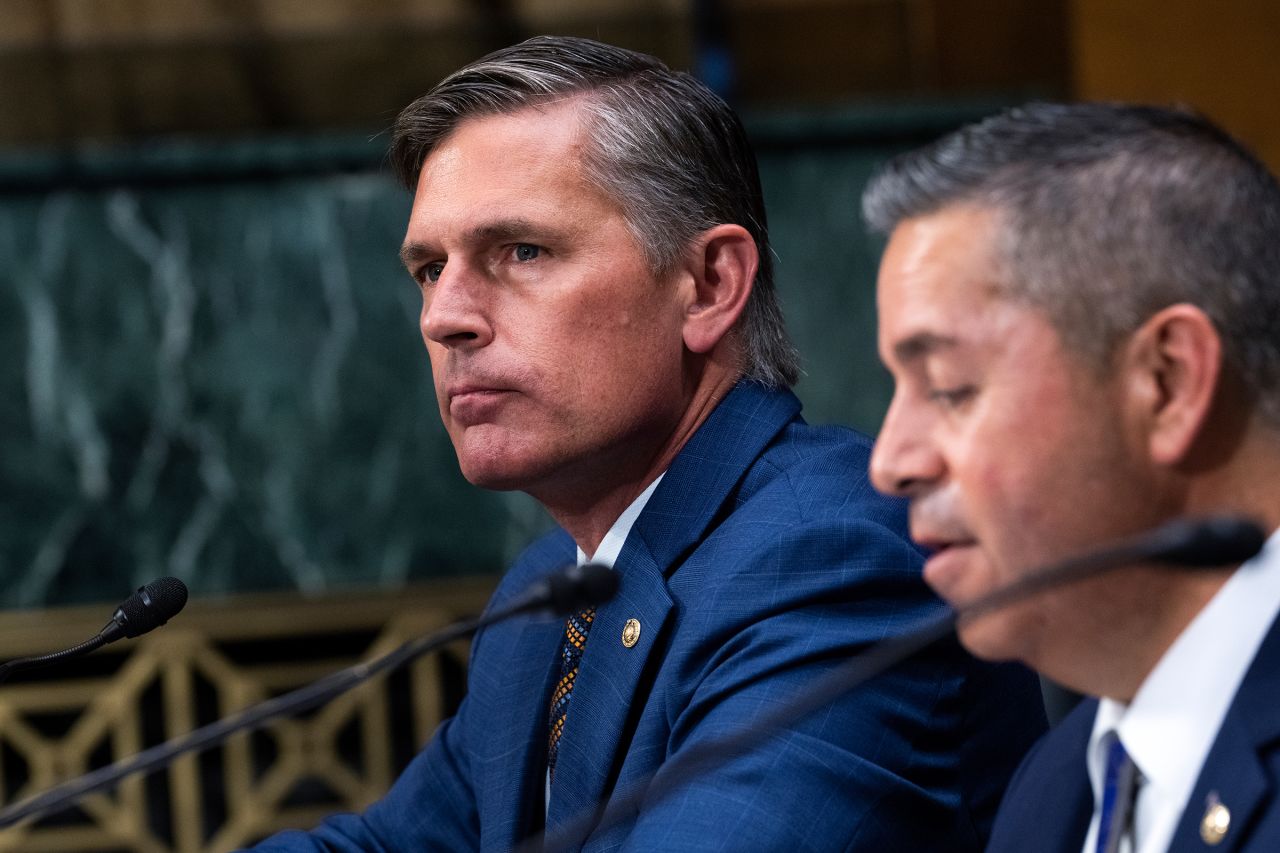 Sen. Martin Heinrich participates in a Senate Judiciary Committee confirmation hearing in Washington, DC, on September 25.