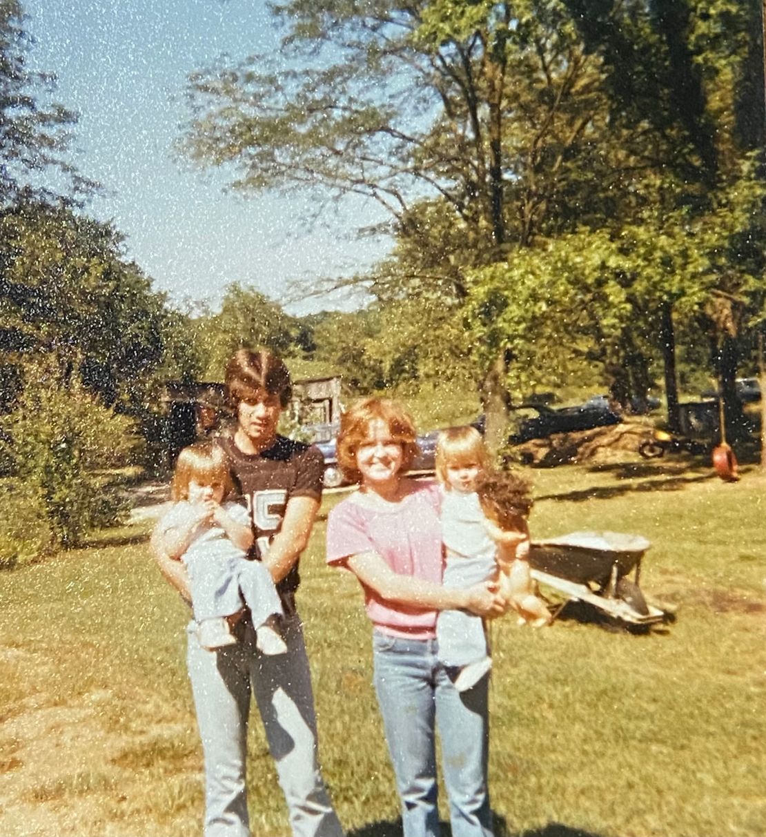 The Martin family in a snapshot from the late 1970s or early 1980s.