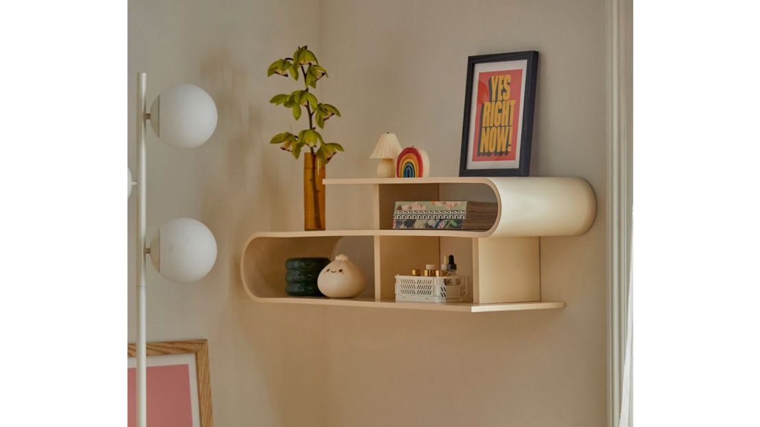 Maura Bentwood Wall Shelf