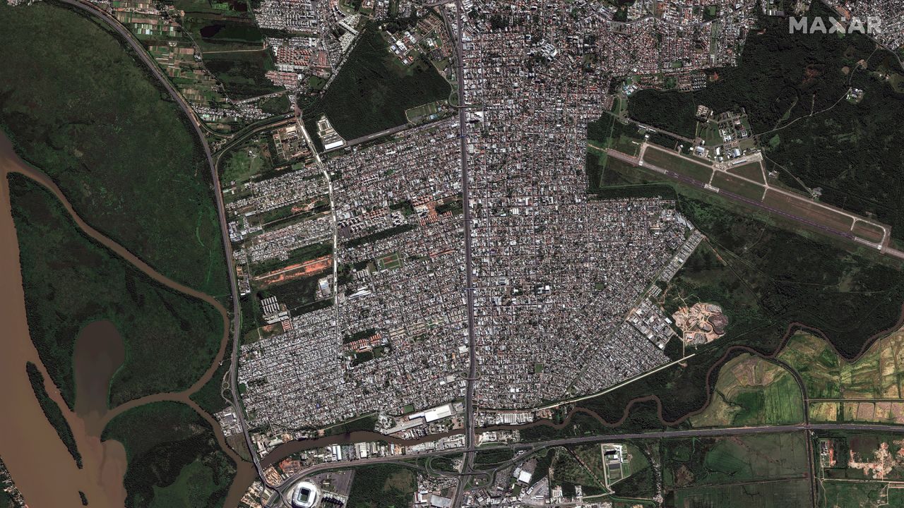 Northern Porto Alegre and the suburb of Canoas. The town, just north of the state capital, was one of the hardest-hit by May’s devastating floods.