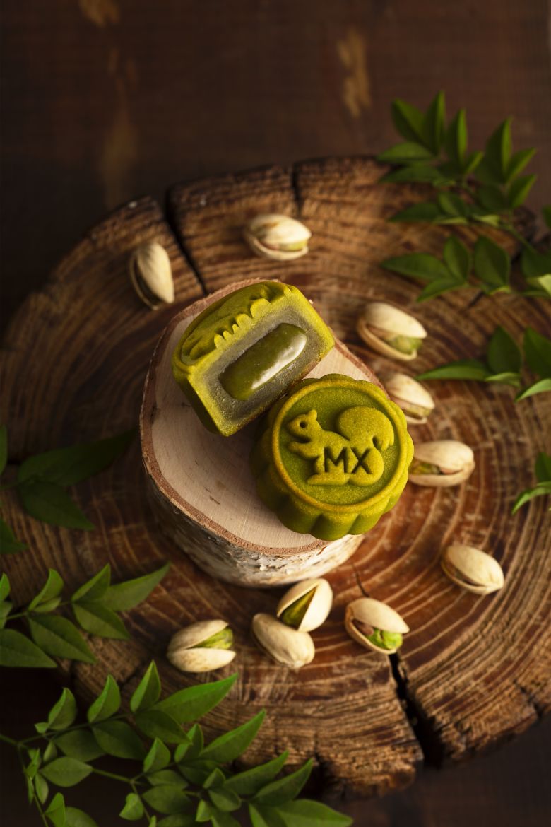 Maxims, one of Hong Kong’s best-selling mooncake brands, debuted a molten pistachio mooncake this year in its Tale of the Nuts box, which also features a caramel, coffee and macadamia mooncake.