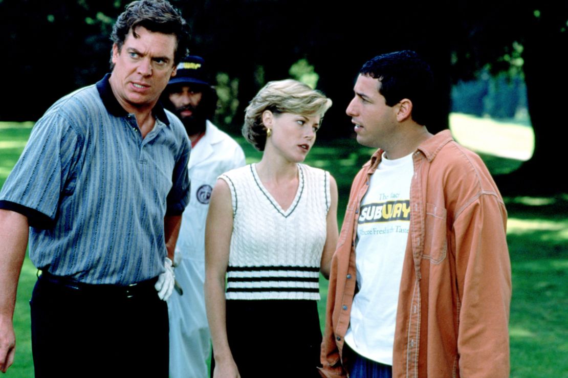 McDonald, Bowen and Sandler (left to right) in the 1996 film.