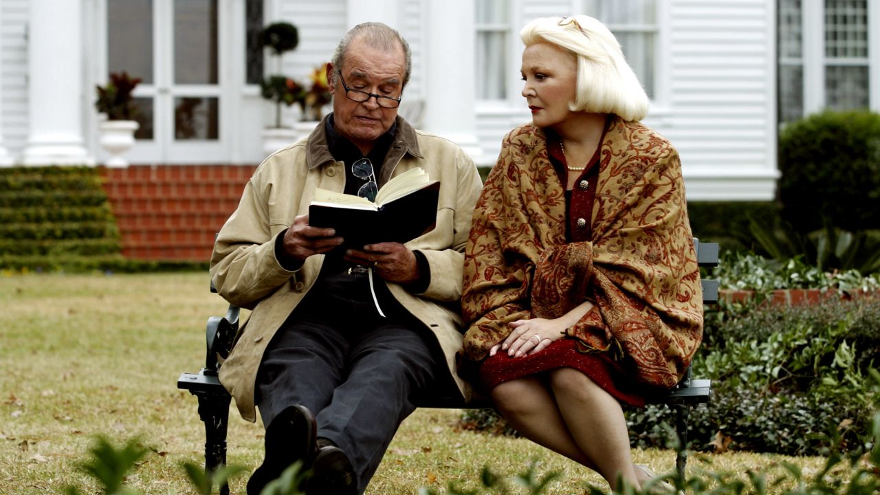 James Garner and Gena Rowlands in a scene from The Notebook.