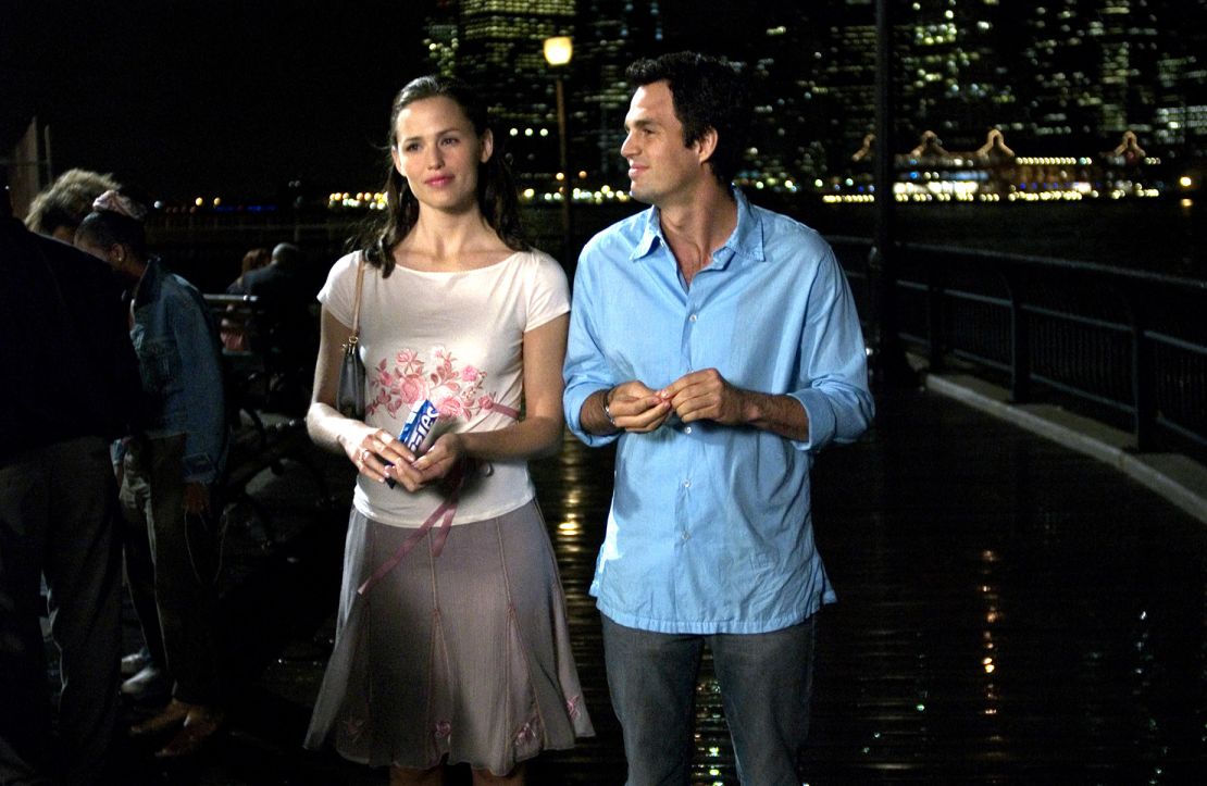 DeSanto’s favorite look in the film is a floral embroidered Chloé by Stella McCartney tee paired with a lavender Alberta Ferretti skirt, pictured above on Garner in a scene with her co-star Mark Ruffalo.