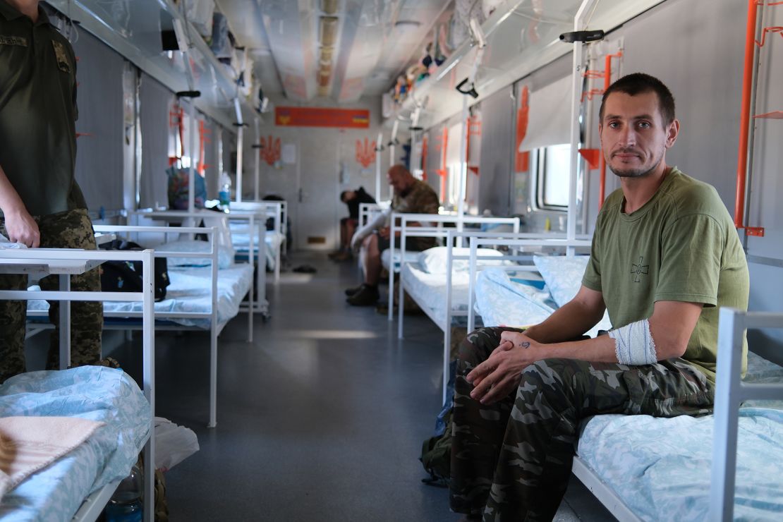 Ukrainian soldier Oleksandr said he was injured by shrapnel and lost hearing in one ear after a Russian drone attack.