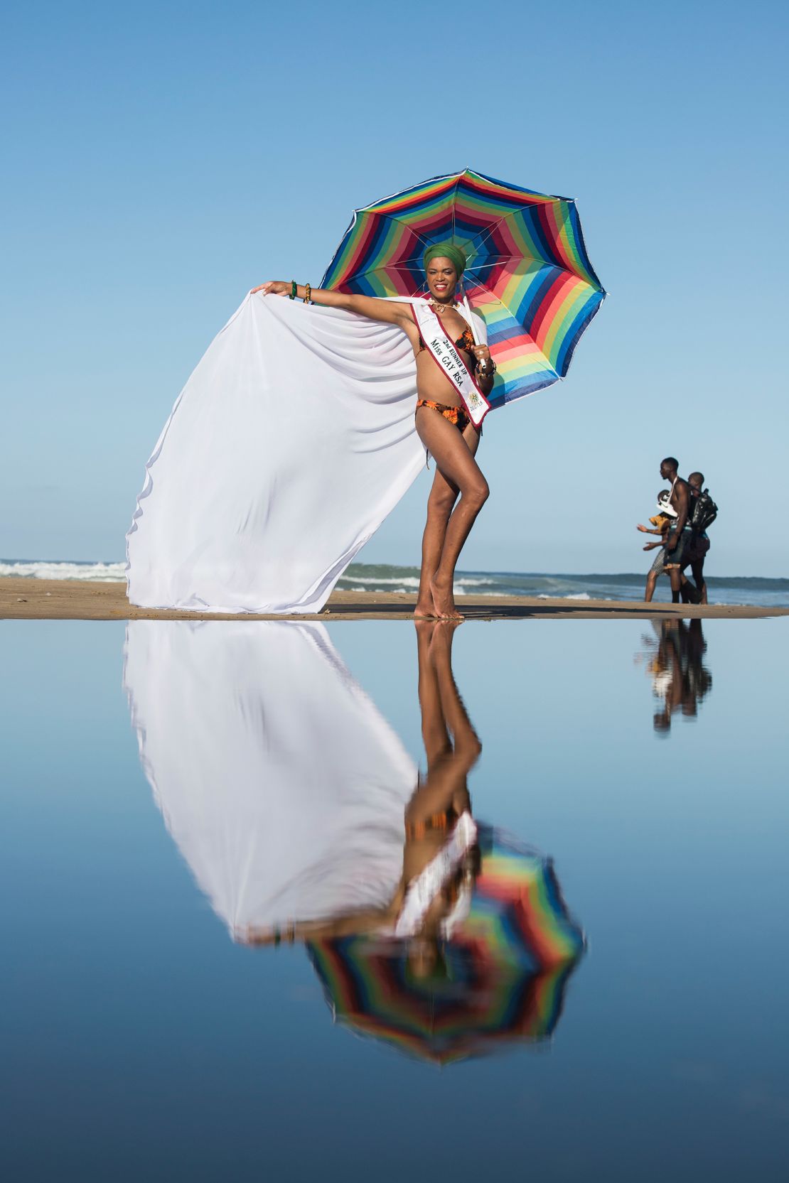 "Mellisa Mbambo, Durban South Beach, 2017." Each of the images has it's own story, said Muholi of their work. 