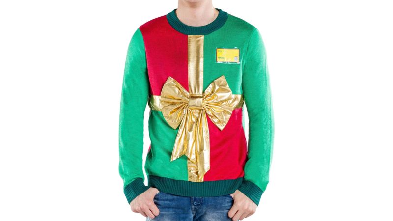 Ugly sweater hot sale with hood