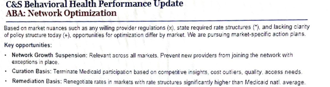 Internal company documents reveal the strategy by Optum, a UnitedHealth Group subsidiary, to prevent ABA providers from participating in its network.