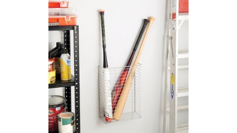 mDesign Metal wall-mounted storage organizer