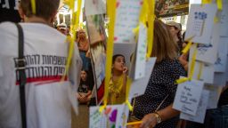 Families gathered in Tel Aviv's Hostages' Square Saturday, in a demonstration all hoped would be the last.