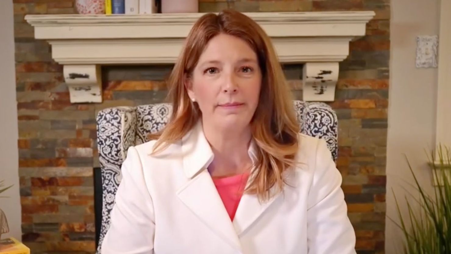 In this grab from video posted March 3, 2024, North Carolina superintendent candidate Michele Morrow speaks about what her priorities would be if elected.