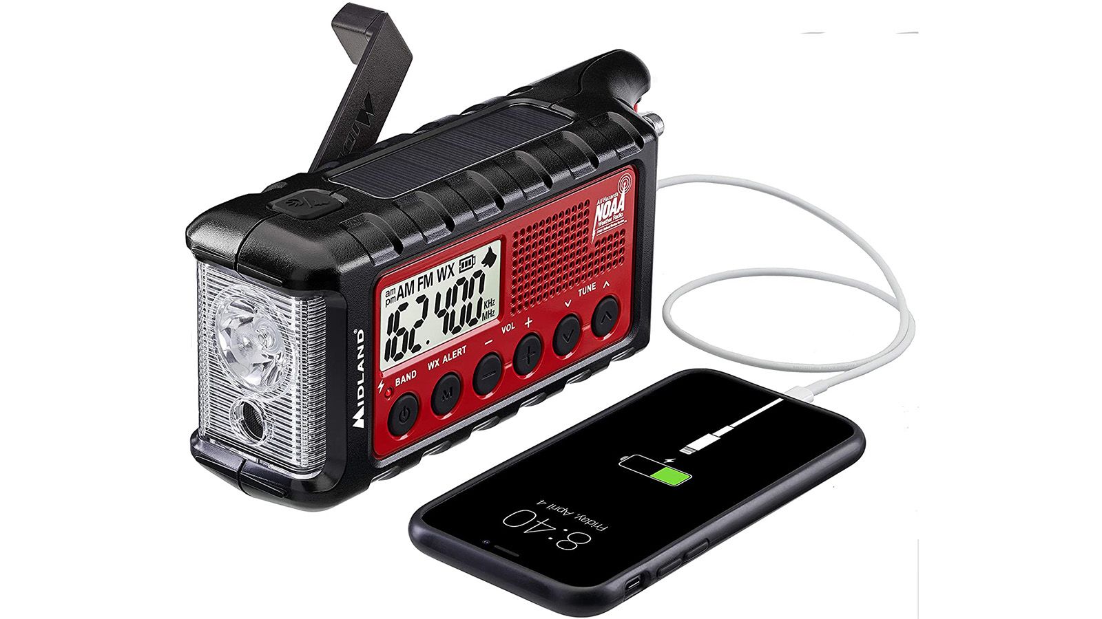 Kaito V3 AM/FM Weather Radio Solar Hand Crank Radio with 4000mAh-Power –  Kaito Electronic Inc