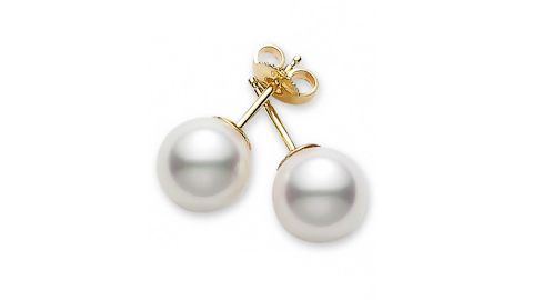 Mikimoto Essential Elements Boucles d'oreilles à tige en perles d'Akoya