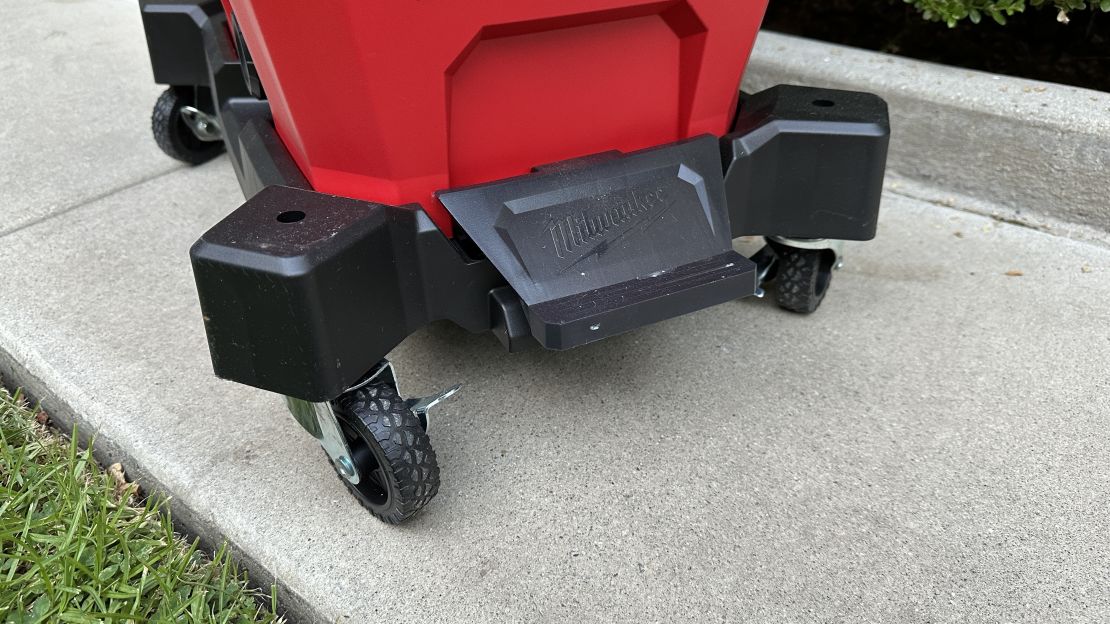 The Milwaukee had the best casters of any vacuum we tested, an important detail that can make a difference when you’re concentrating on a cleanup job and don’t want to struggle with dragging the vacuum canister around.