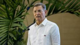 El ministro de Relaciones Exteriores de República Dominicana, Roberto Álvarez, el 28 de abril de 2023.