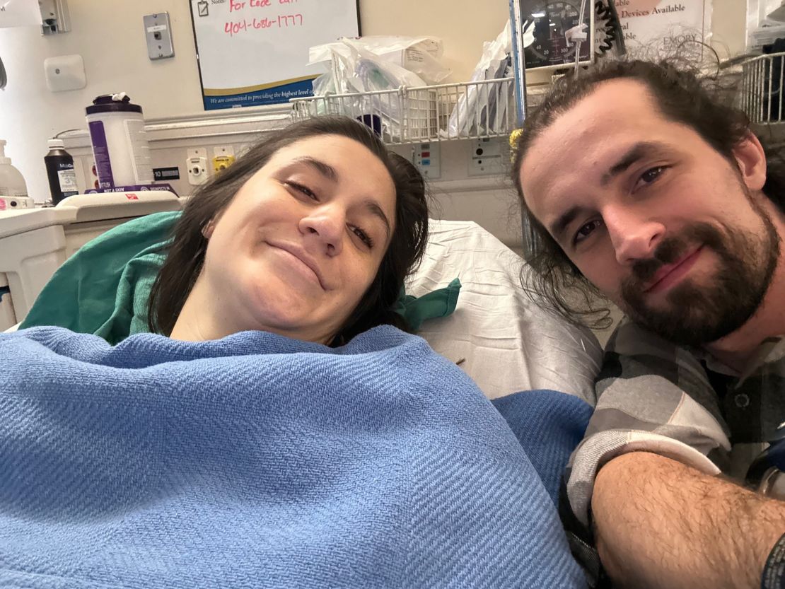 Bell and her husband Julian coped with the stress of her surgery.