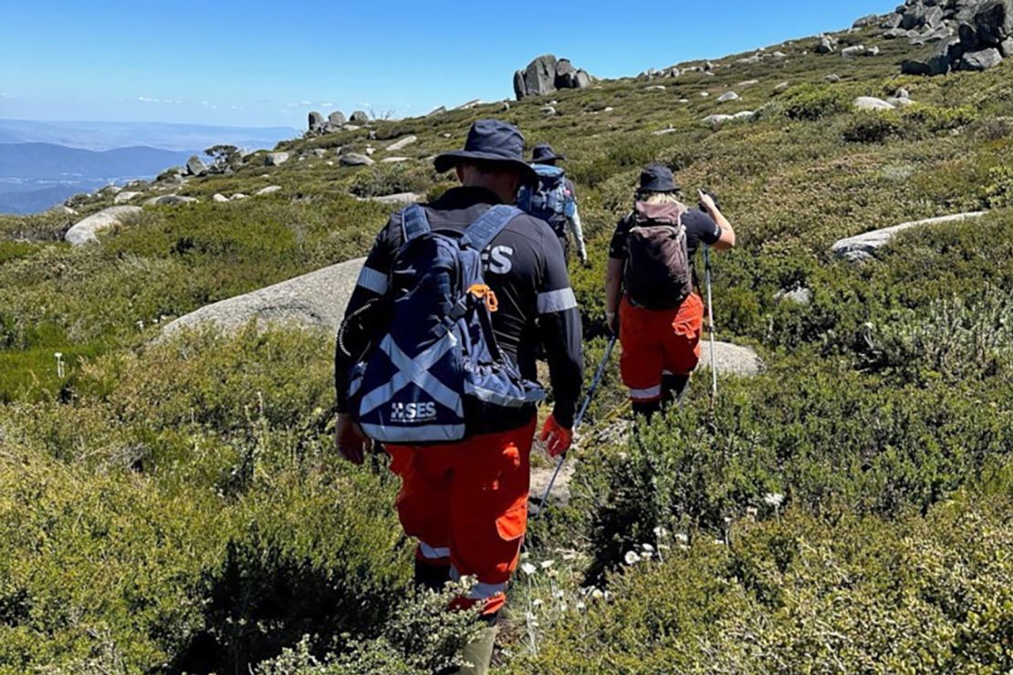 300 rescue staff and volunteers searched the national park for signs of the missing hiker.