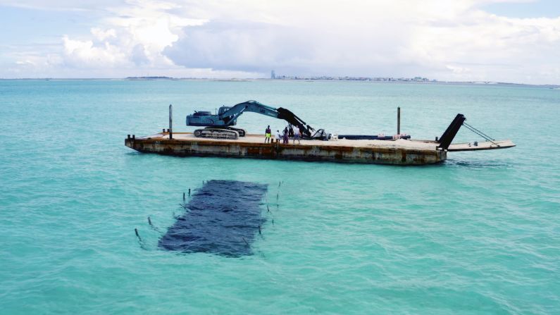 The organizations’ second field experiment – in which biodegradable bladders filled with sand were submerged to accumulate sand – kicked off in the Maldives in October 2019. The groups hope their work can provide a sustainable, cost-effective alternative to interventions like seawalls and dredging and pumping.