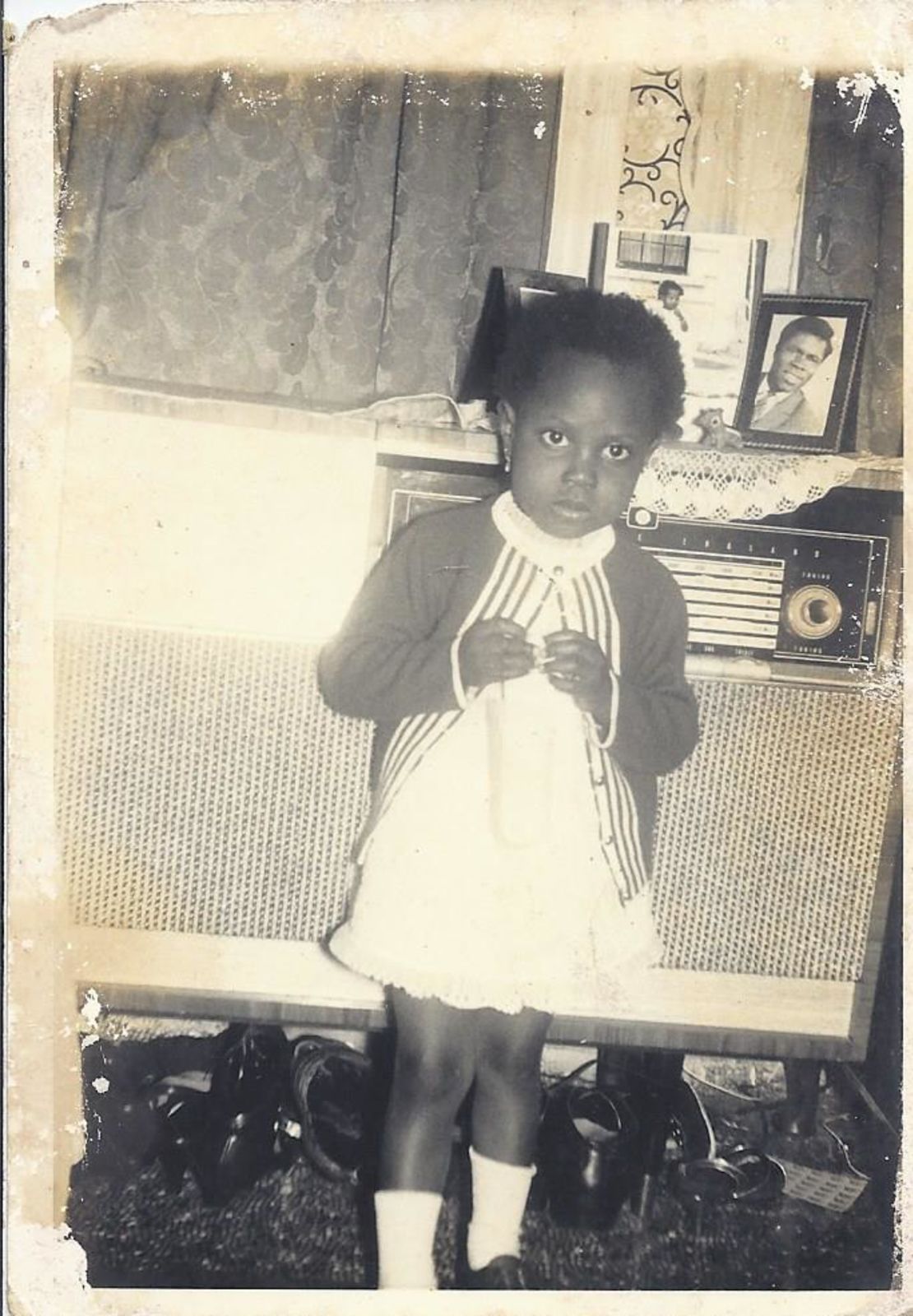 Mo Abudu, pictured here as a young girl, was born in London.