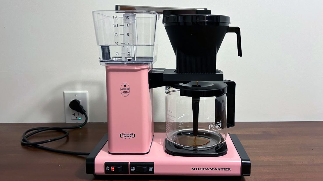 The Moccamaster in action has a distinctly steampunk charm; it's like watching a scientific experiment as the heated water makes its way through the machine.