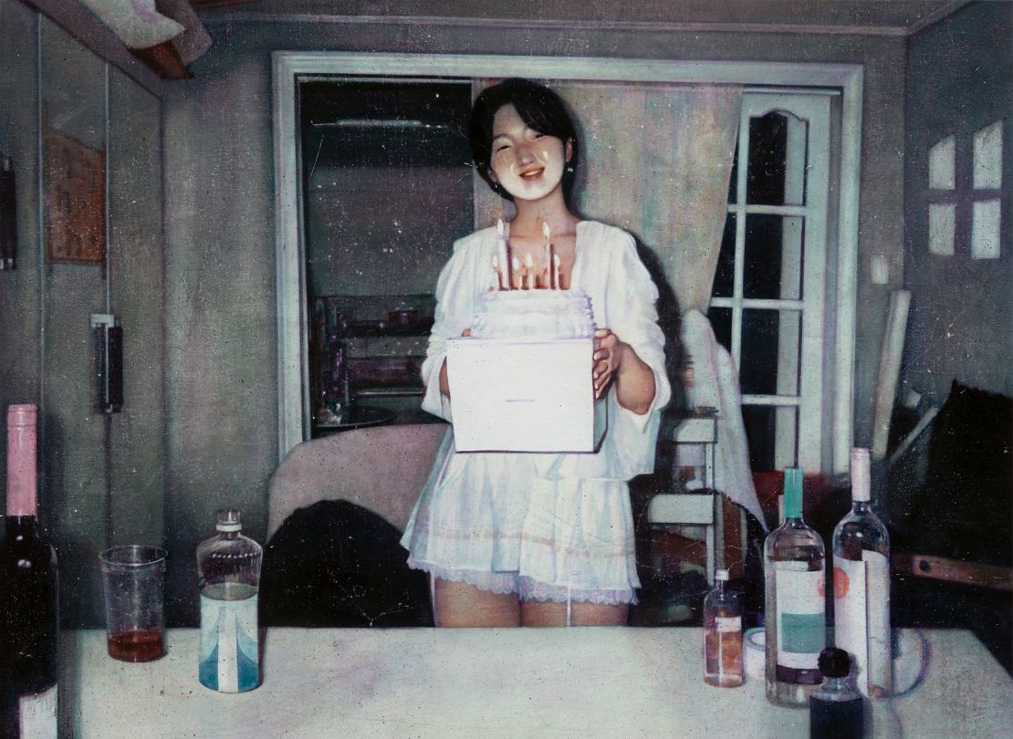 Moka Lee’s "Live Inside Bubble 2" (2021), oil on cotton, 92 x 126 centimeters.