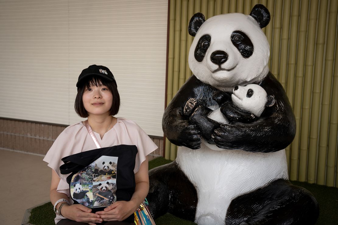 Panda fan Tomomi Miyaji says the bears inspired her to become a mother.