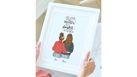 GlacelisGifts Mother and Daughter Custom Portrait
