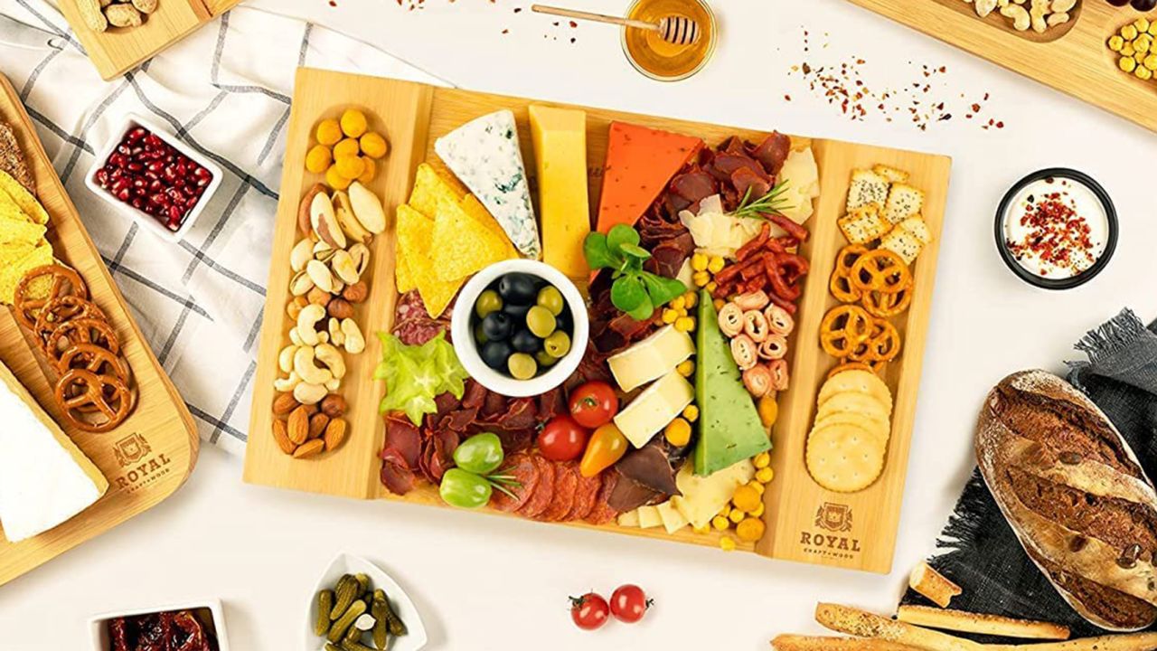 Royal Craft Wood Store Bamboo Cheese and Charcuterie Board