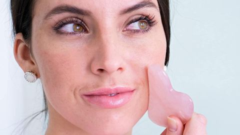 MoValues Jade Roller and Gua Sha Facial Beauty Tool