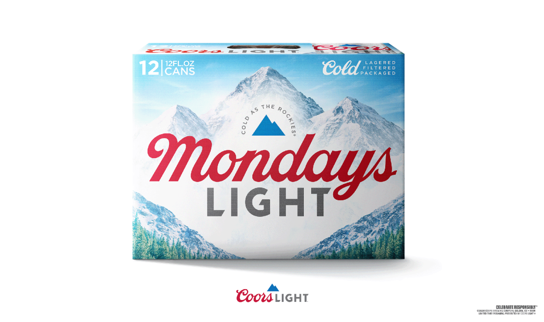 A case of “Mondays Light.”