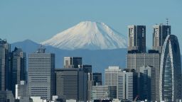 En un día claro, se puede ver el monte Fuji desde Tokio.