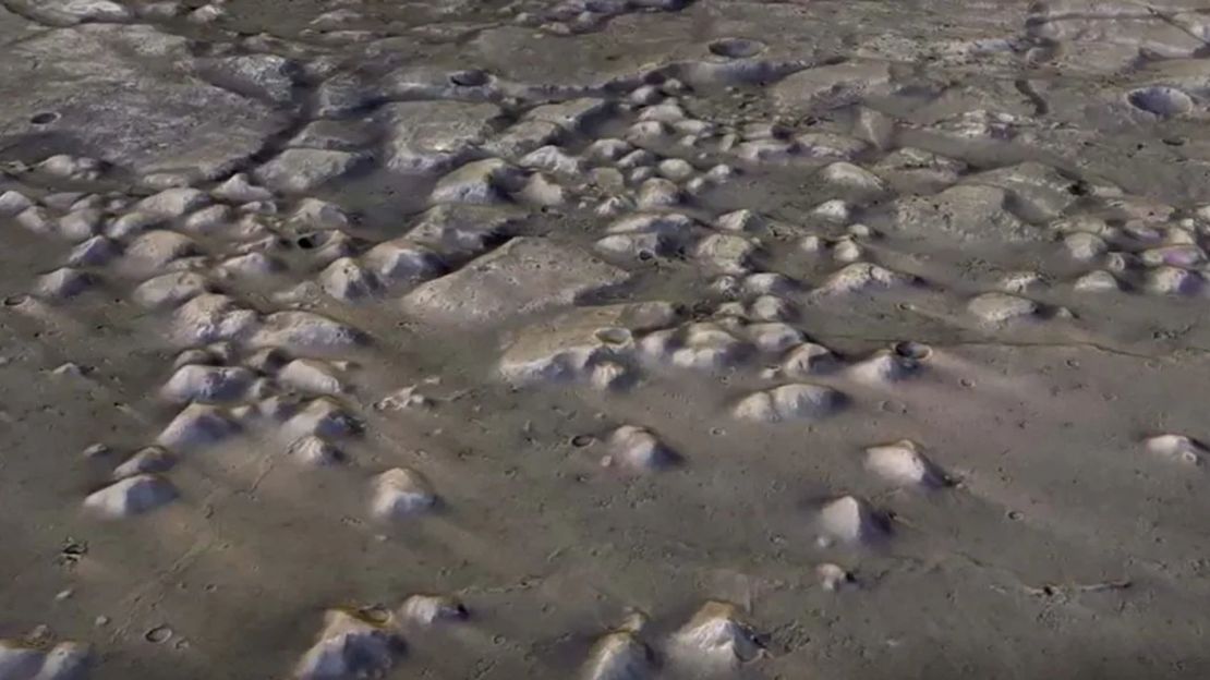 Hay miles de montículos gigantes en las tierras bajas de Marte.