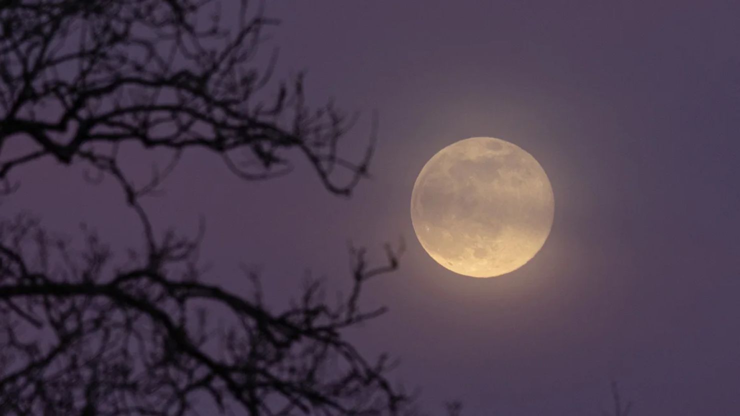 La luna llena de abril es una microluna, que ocurre cuando la Luna se acerca a su punto más alejado de la Tierra. De igual manera, la luna llena de febrero de 2023, vista en Somerset, Inglaterra, se vio más pequeña de lo habitual.