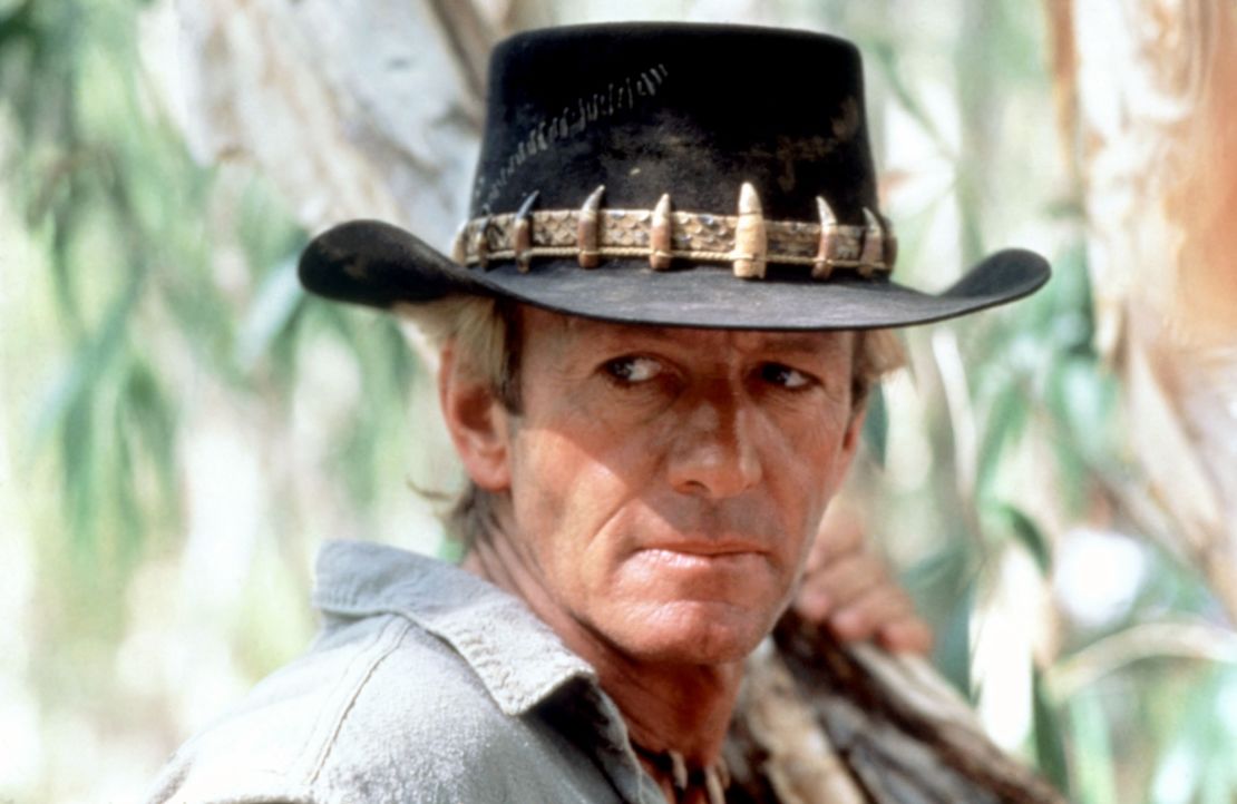 Paul Hogan stars as crocodile hunter Mick Dundee in the 1986 smash movie "Crocodile Dundee."