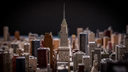Detail, the Empire State Building, The Panorama of the City of New York, 2018. 